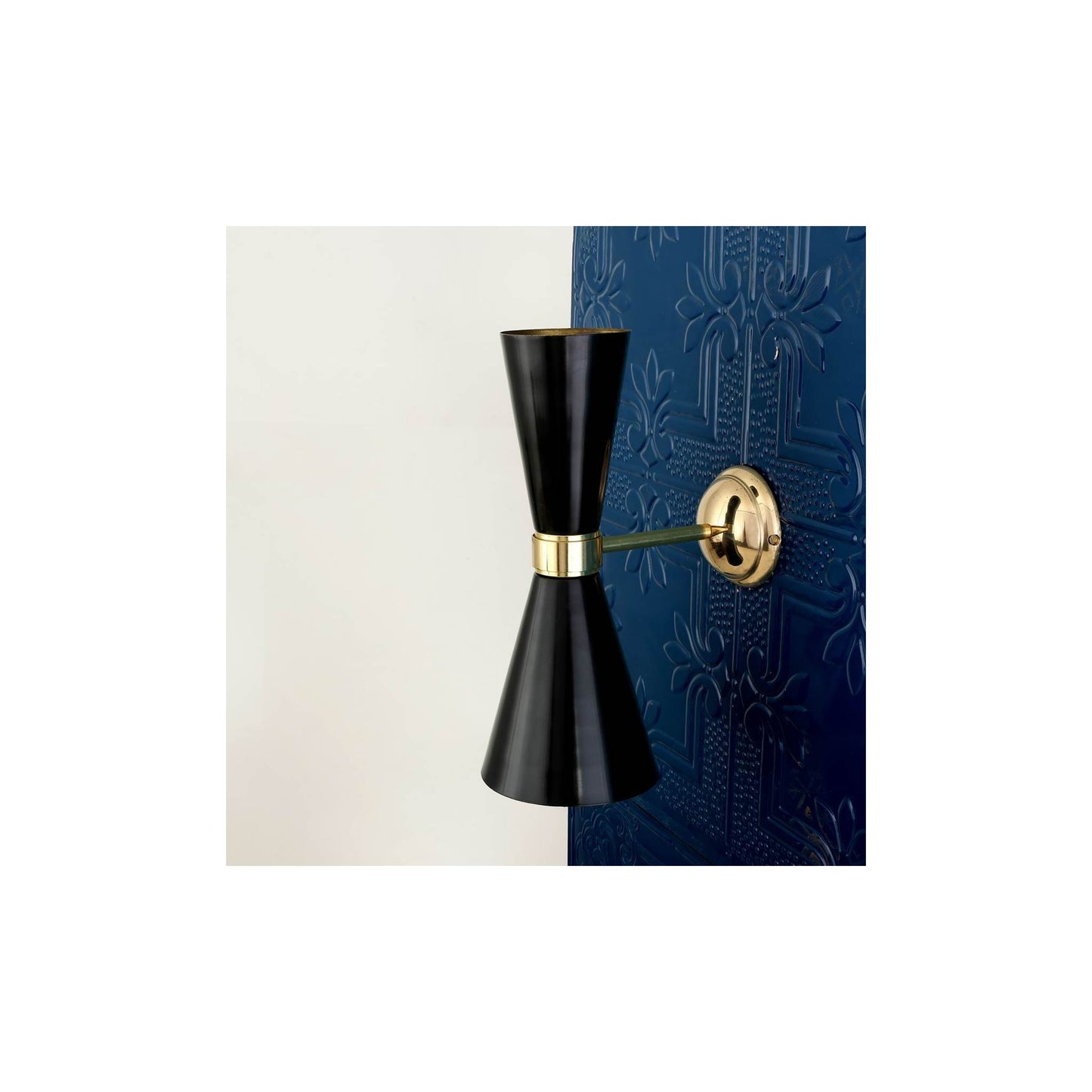Cairo Mid-Century Double Cone Wall Light