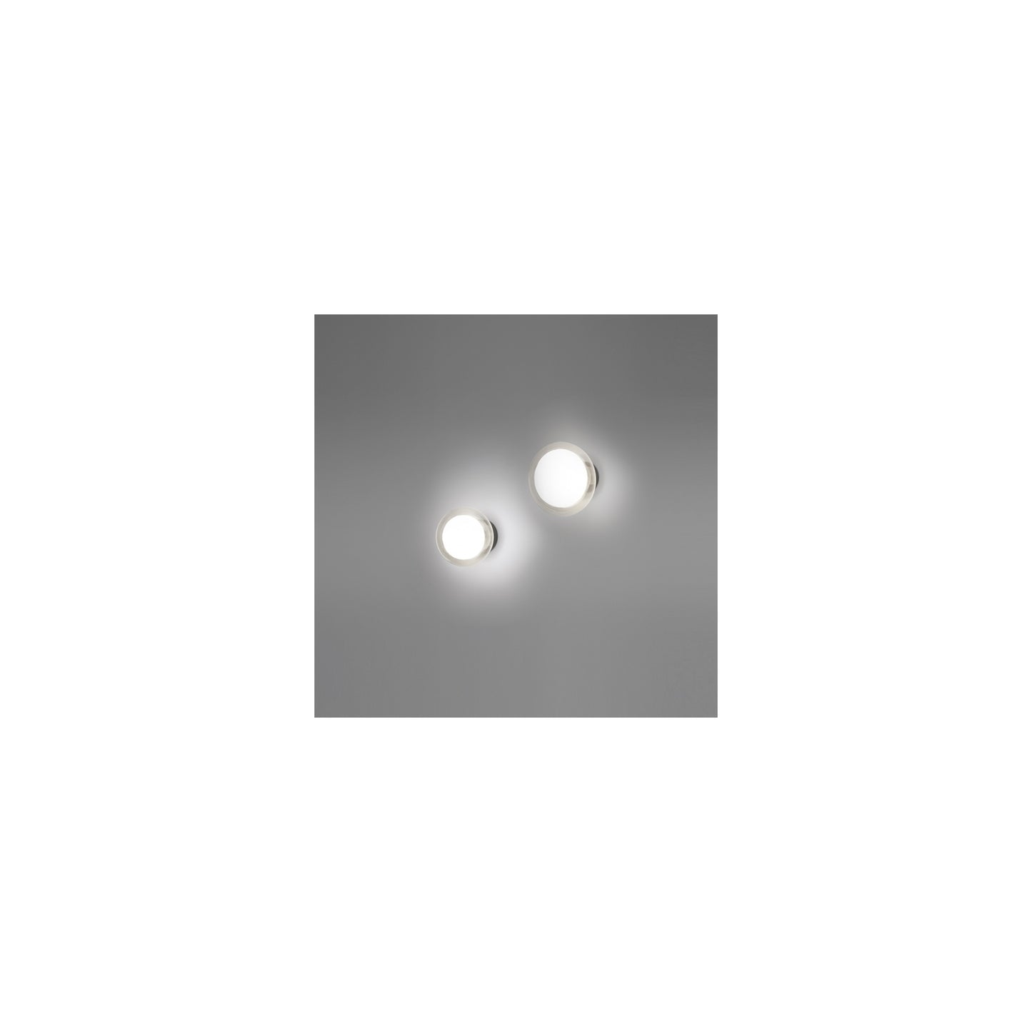 Nabila Small Round Wall Light with Double Sided Borosilicate Glass