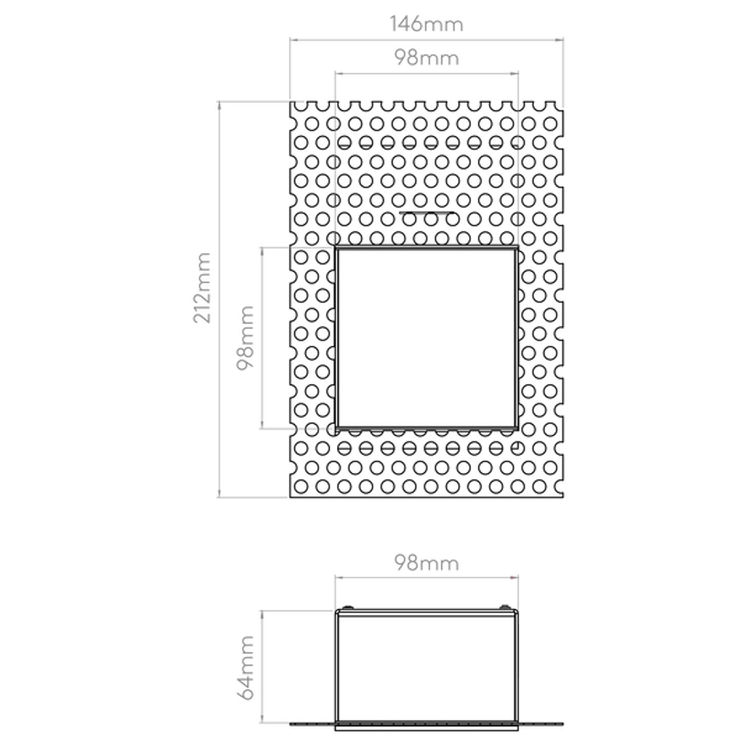 Borgo 98 Trimless Matt White LED Wall Recessed