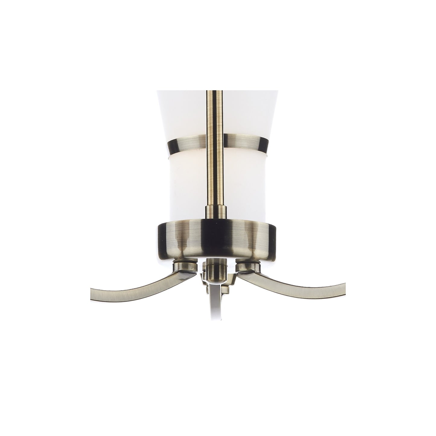 Dublin 3-Light Semi Flush Opal Glass&Polished Chrome Led