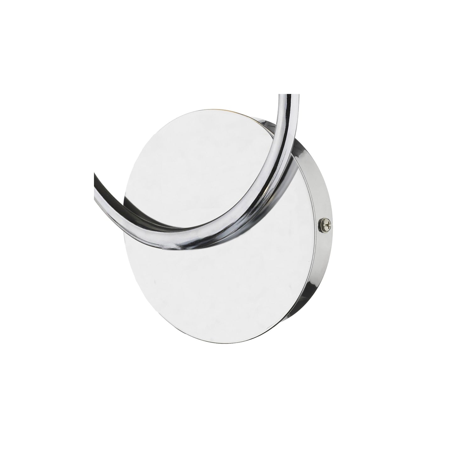 Zagreb 1-Light Wall Bracket with Clear Sculptured Glass&Polished Chrome
