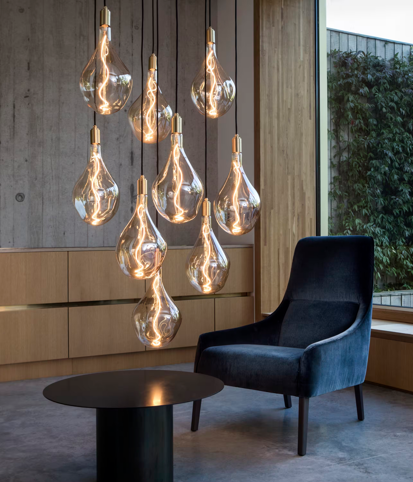 Voronoi III Large LED Tinted Glass Bulb