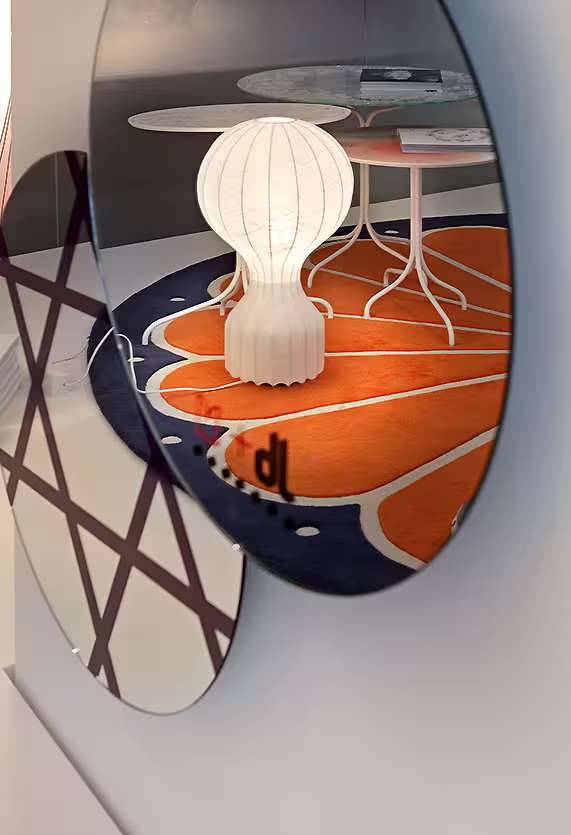 Gatto Cocoon Table Lamp with White Powder Coated