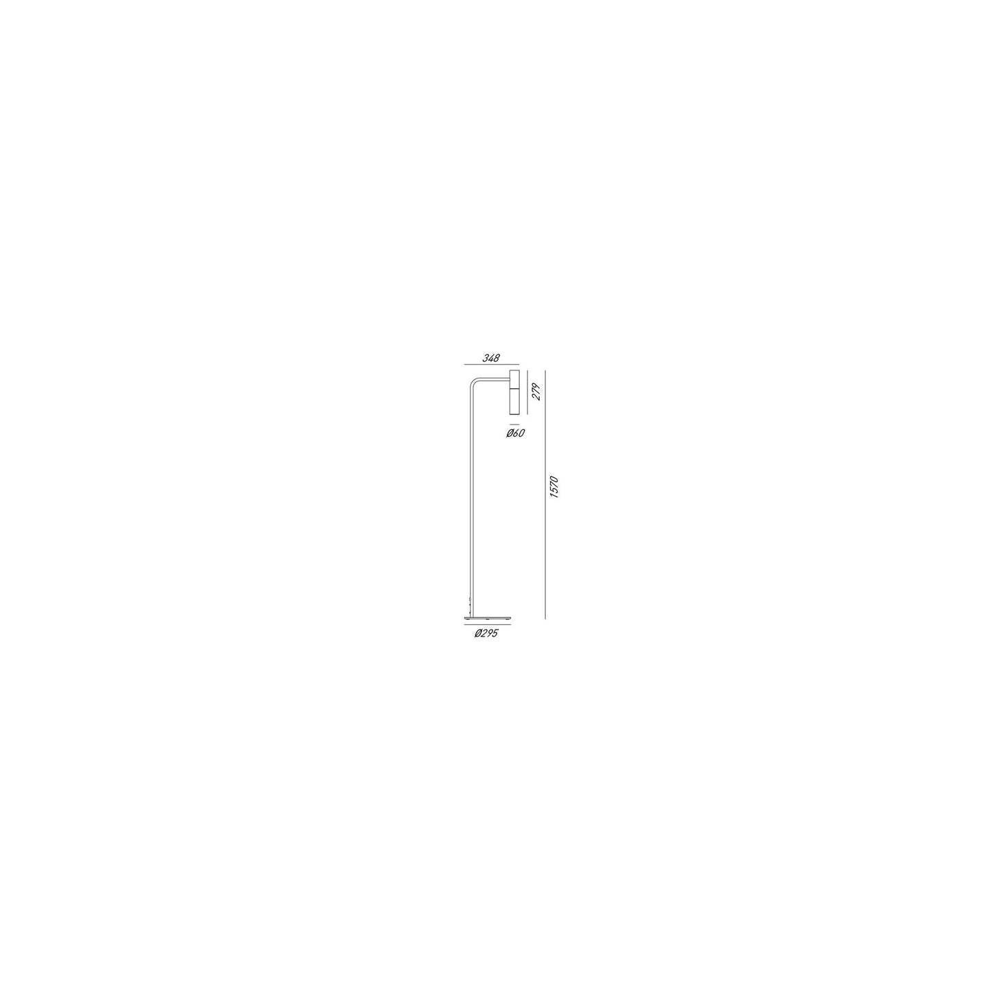 Etoile Floor Lamp with White Glass