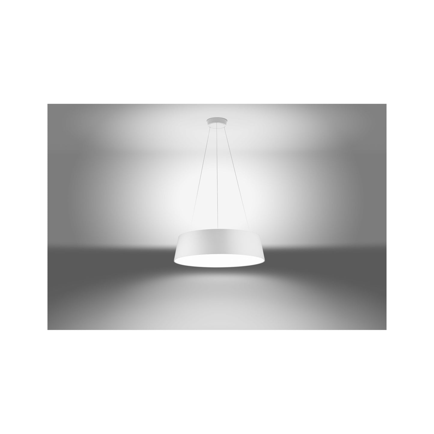 Oxygen P Small Round LED Pendant with Polyurethane Lampshade