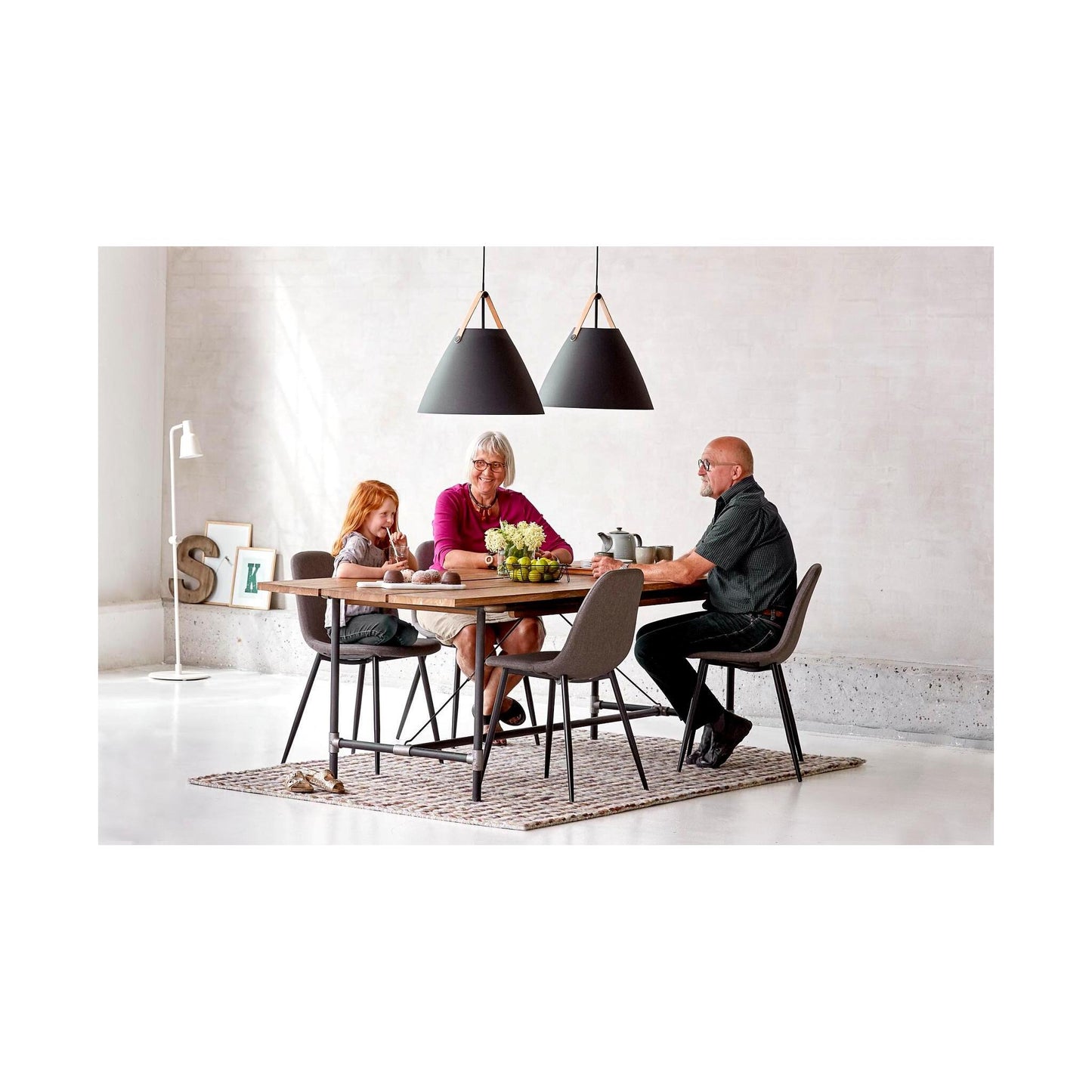 Strap 48 Large Metal Pendant with Nordic style