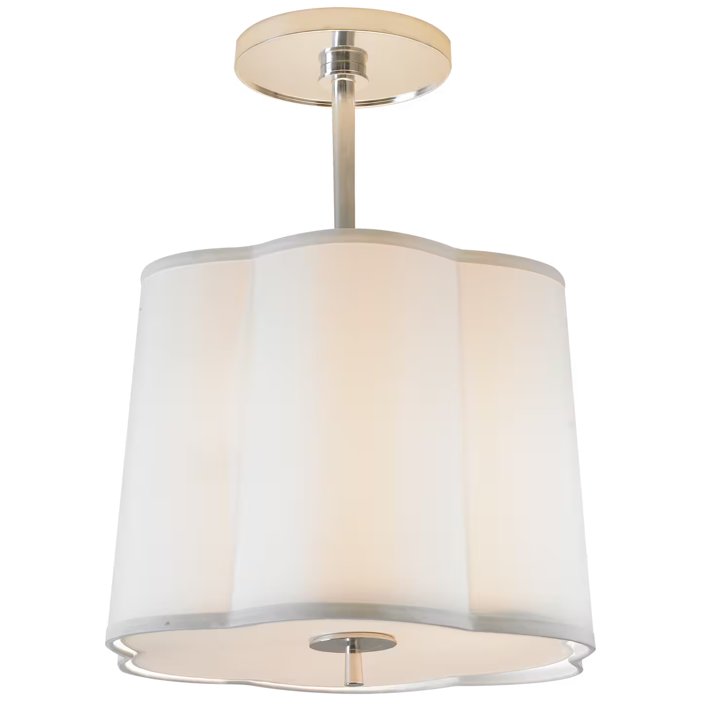 Scallop Small Semi-Flush Pendant