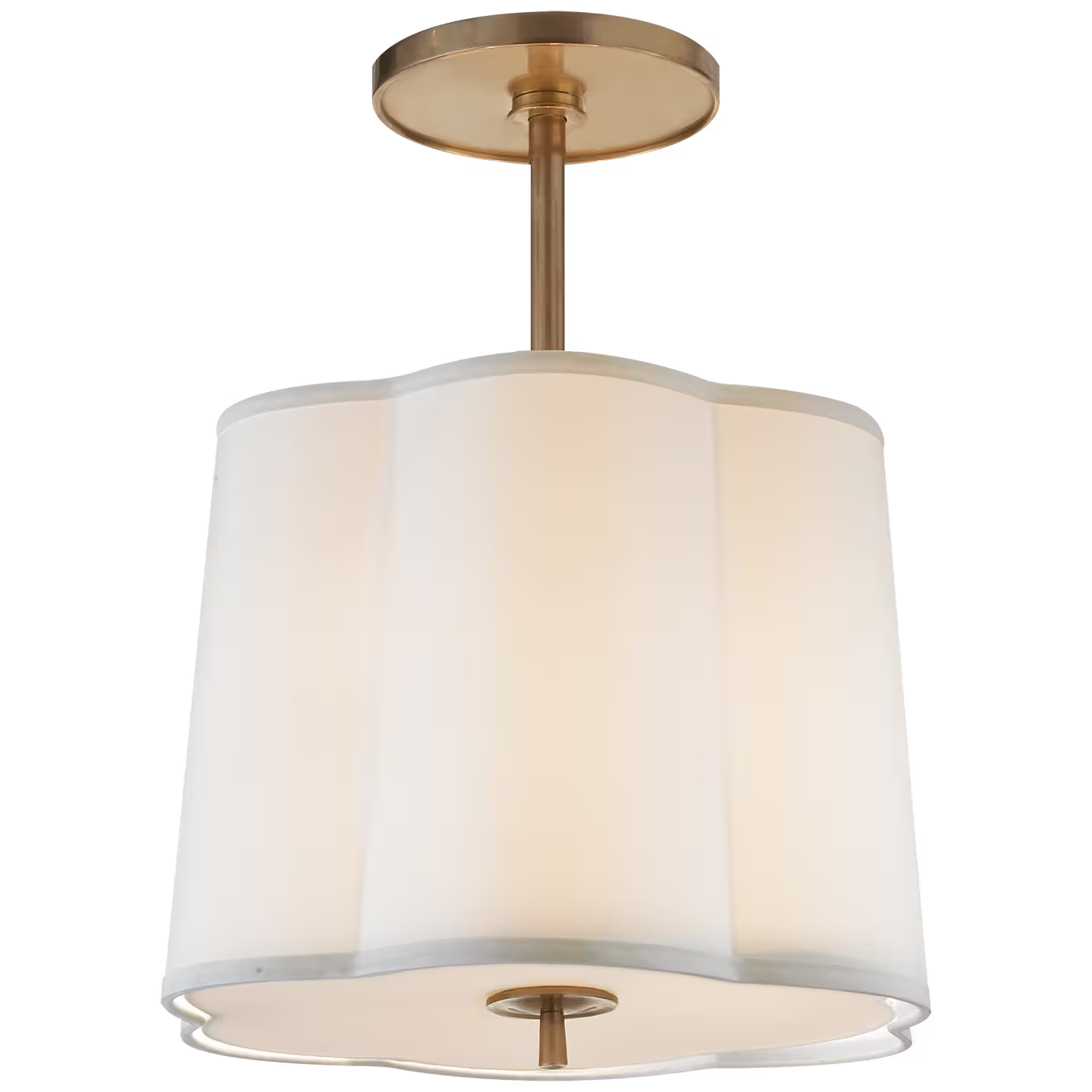 Scallop Small Semi-Flush Pendant