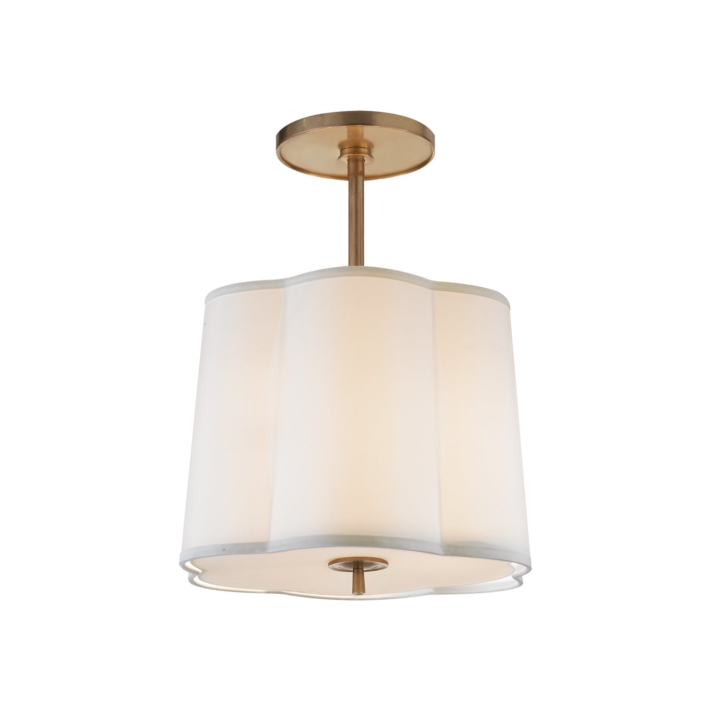 Scallop Small Semi-Flush Pendant
