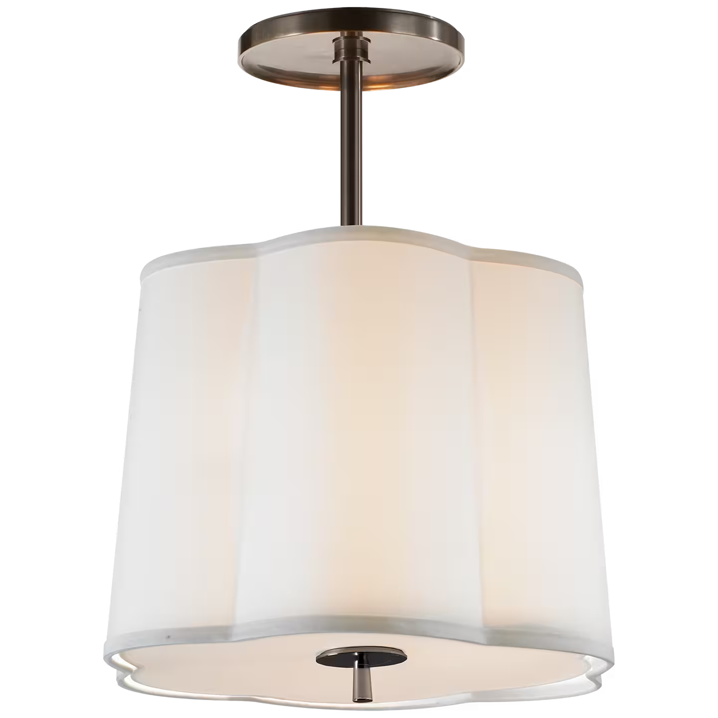 Scallop Small Semi-Flush Pendant