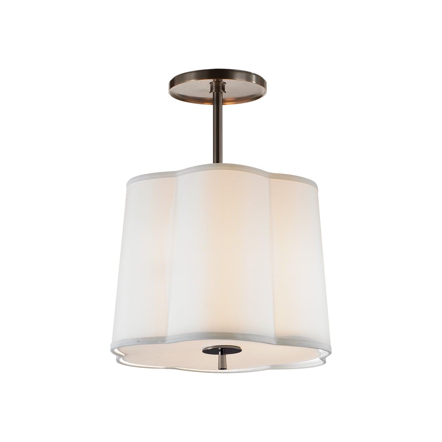 Scallop Small Semi-Flush Pendant