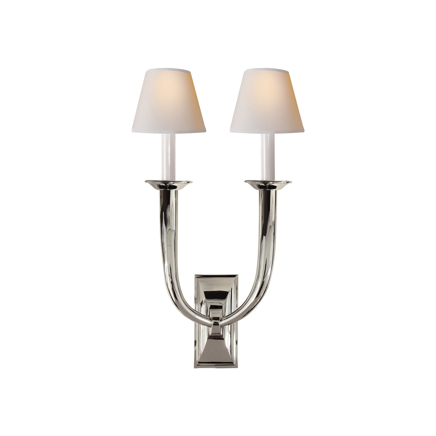 French Deco Horn Double Wall Light