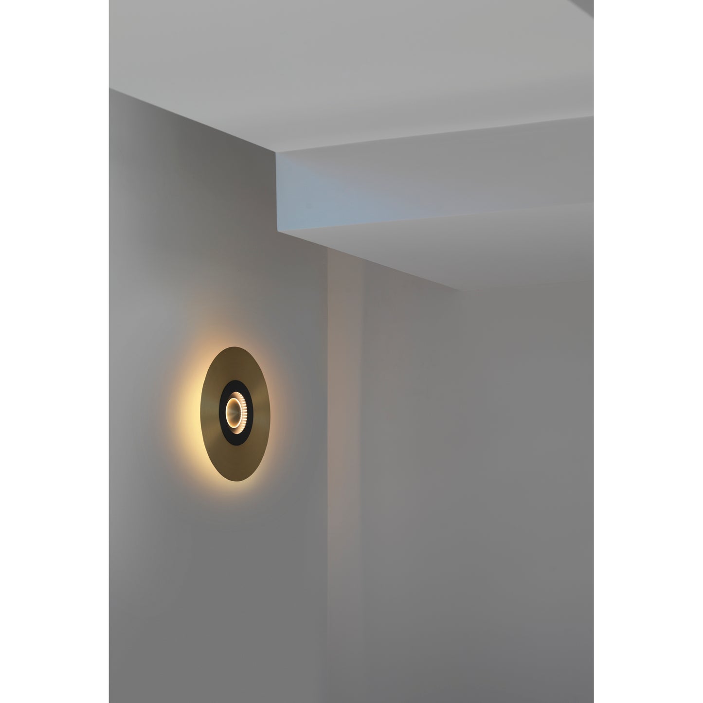 Earth Sober LED Wall Light with Disc Shaped Metal