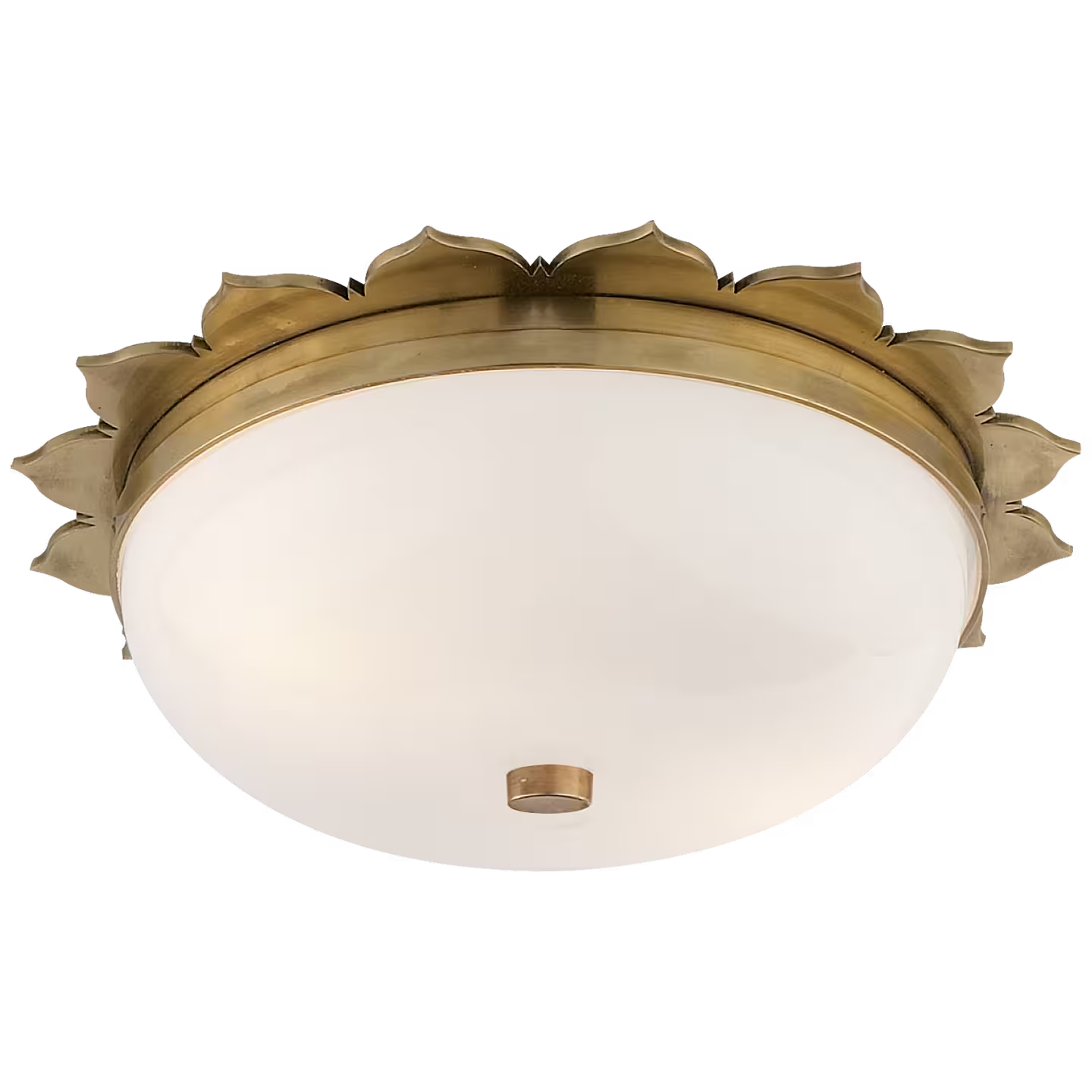 Rachel Flush Mount with White Glass