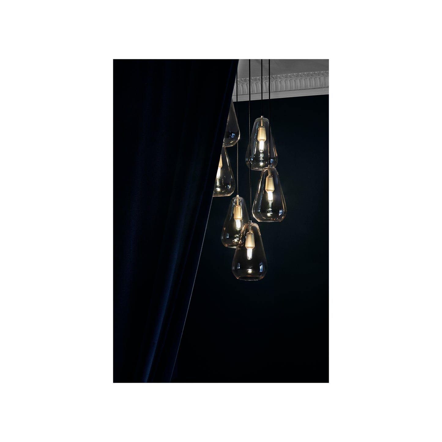 Anoli 6 Six-Light Nordic Gold Pendant