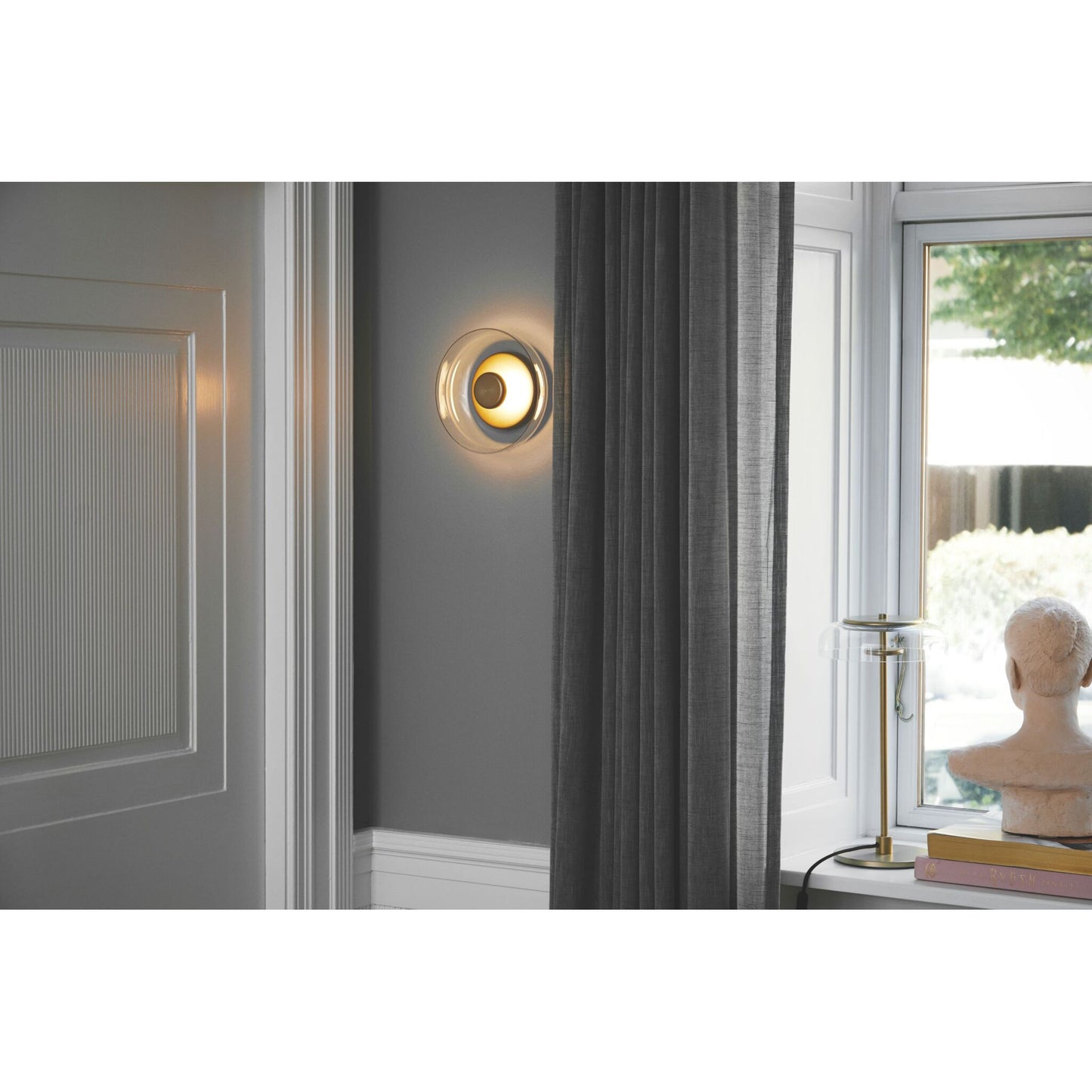 Blossi LED Ceiling or Wall Light with Nordic Gold Metal