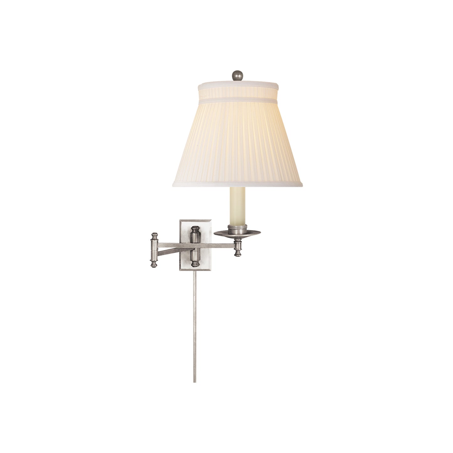 Dorchester Swing Arm Wall Light with Linen Shade
