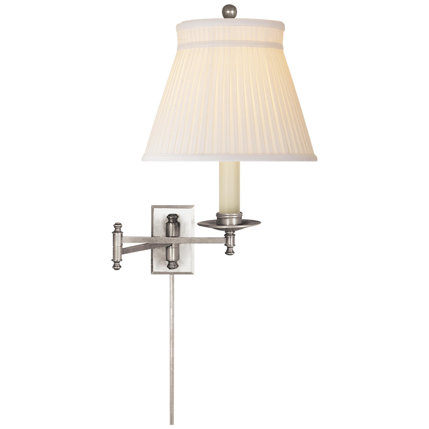 Dorchester Swing Arm Wall Light with Linen Shade