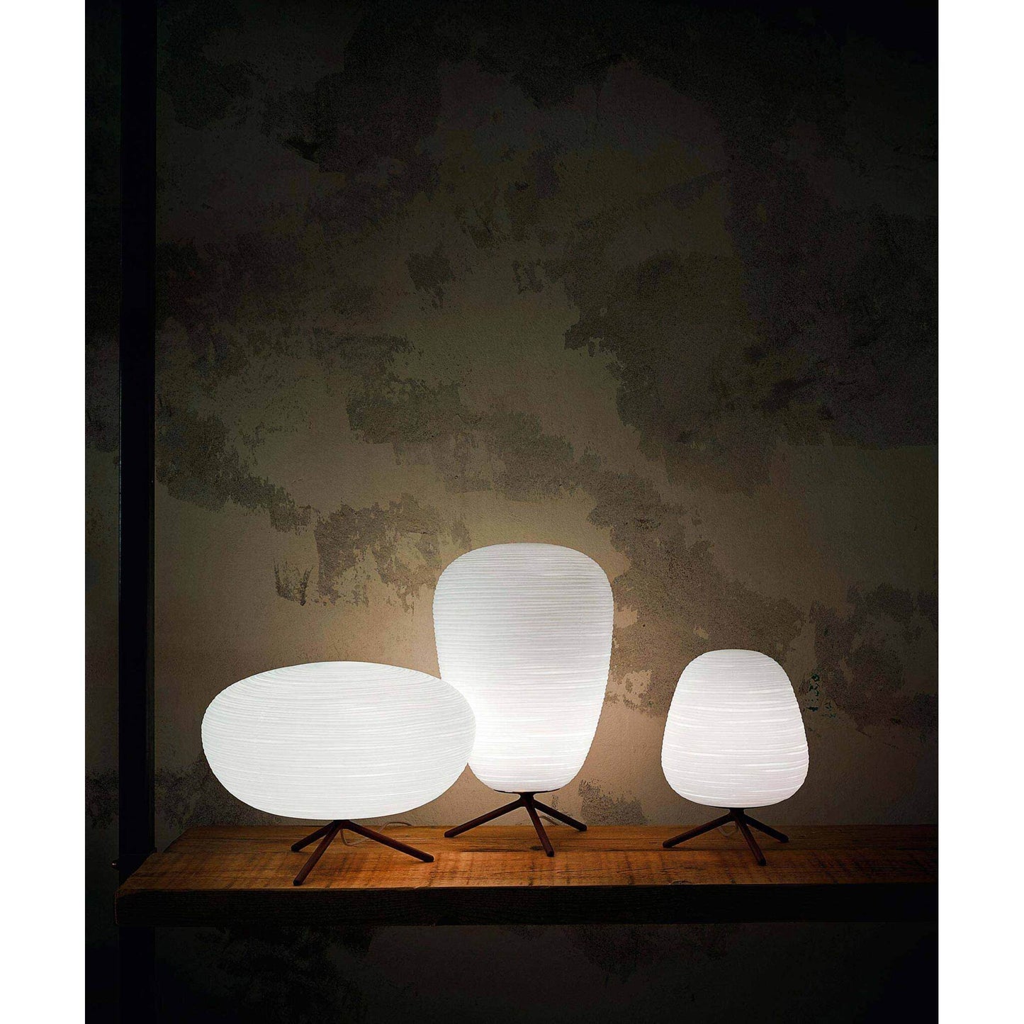 Rituals 3 Dimmer Satin Glass Table Lamp with Coated Metal