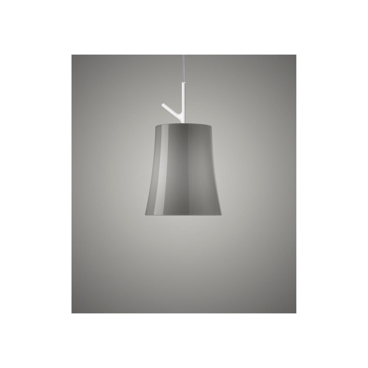 Birdie Piccola Single Pendant with Polycarbonate & Metallized steel