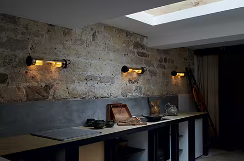 In The Tube ITT 100-500 Silver Mesh Wall Light