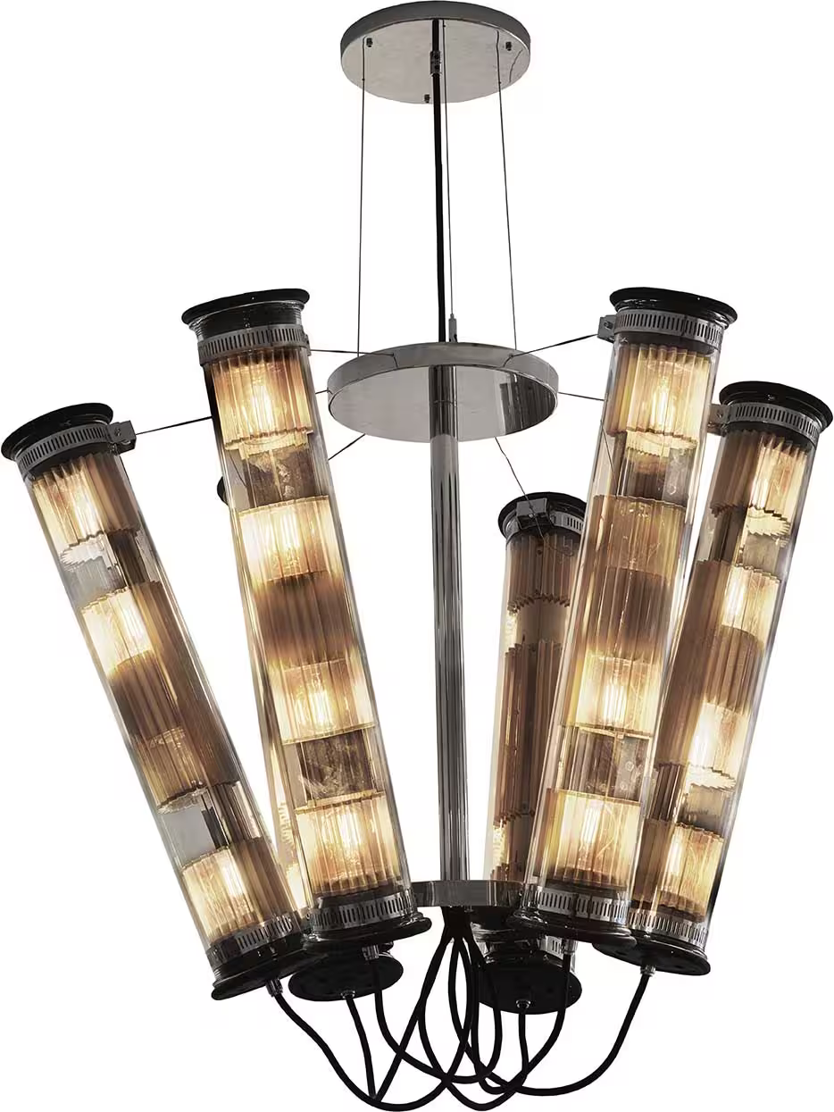 In The Tube Solar 6-700 Six-Light Chandelier