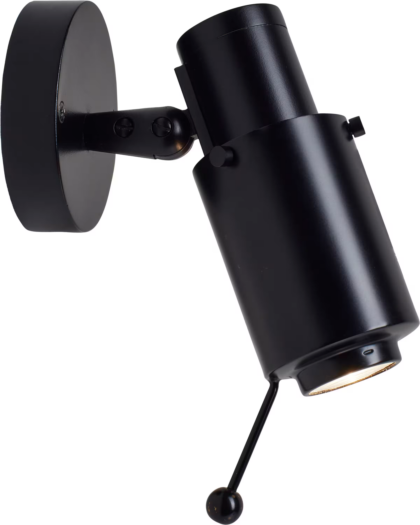 Biny Spot Matt Black Body LED Wall Light Without Switch