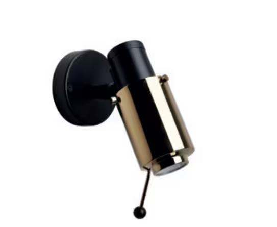 Biny Spot Matt Black Body LED Wall Light Without Switch