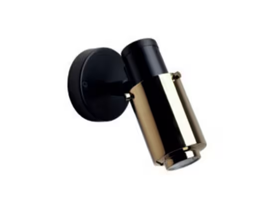 Biny Spot Matt Black Body LED Wall Light Without Switch
