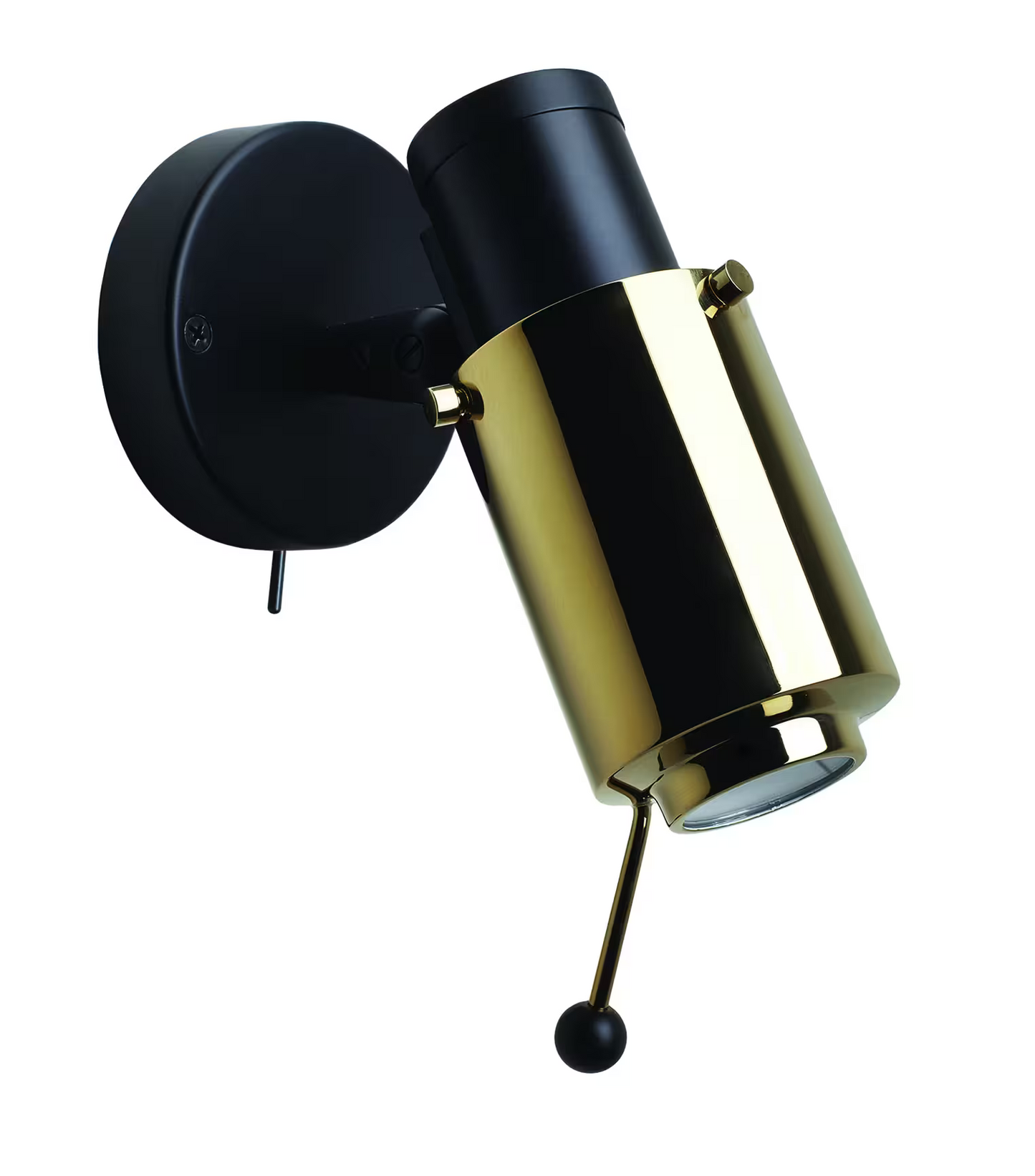 Biny Spot Matt Black Body LED Wall Light with Switch