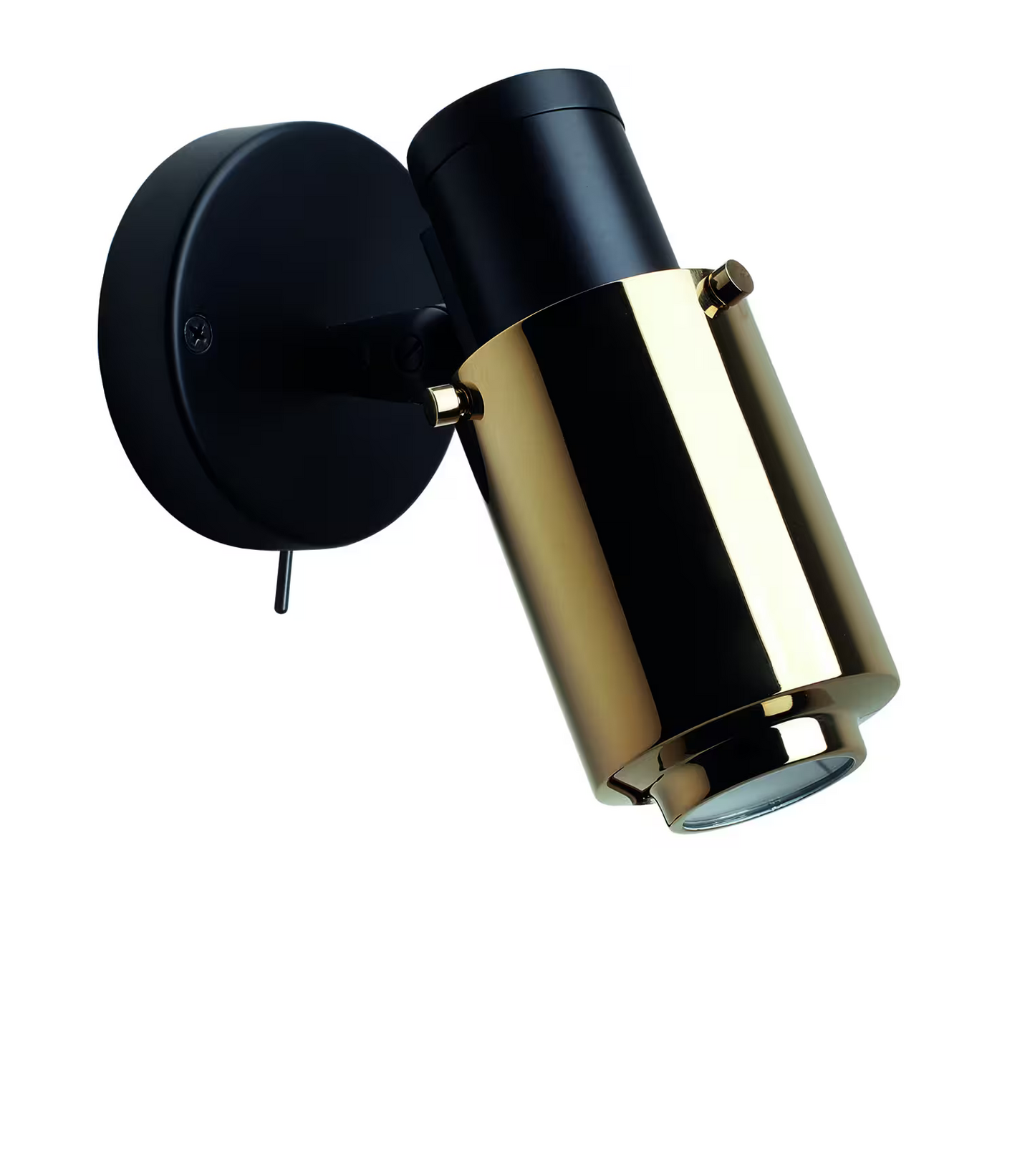 Biny Spot Matt Black Body LED Wall Light with Switch