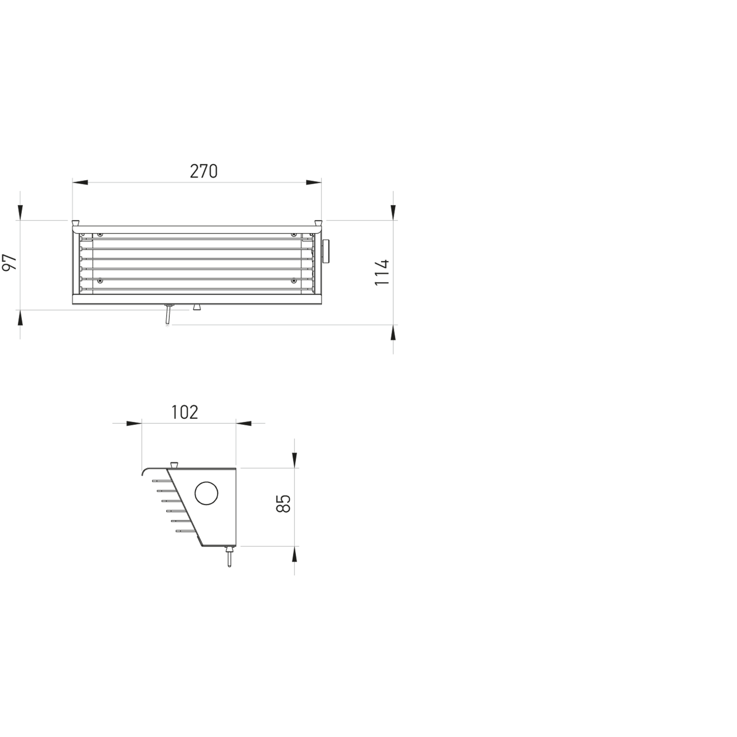 Biny Box 2 Without Switch LED Wall Light