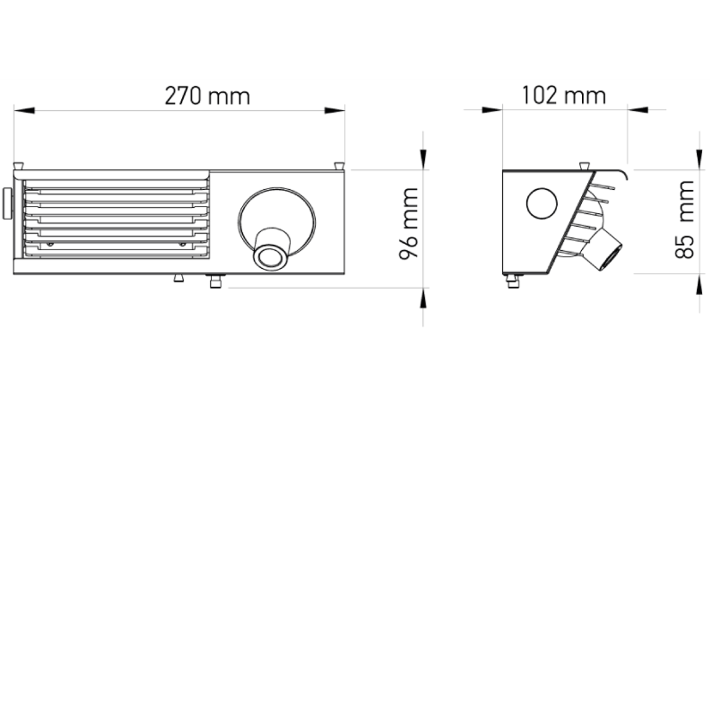 Biny Bedside Right Wall Light