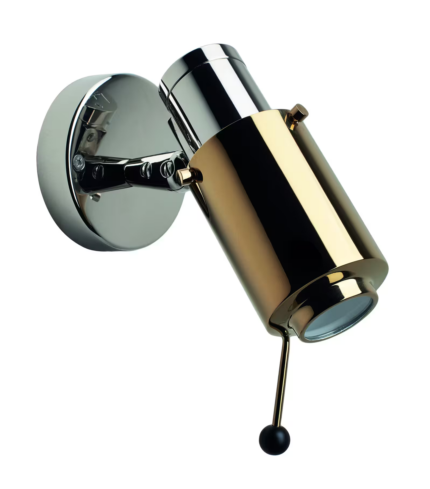 Biny Spot Polished Nickel Body LED Wall Light Without Switch