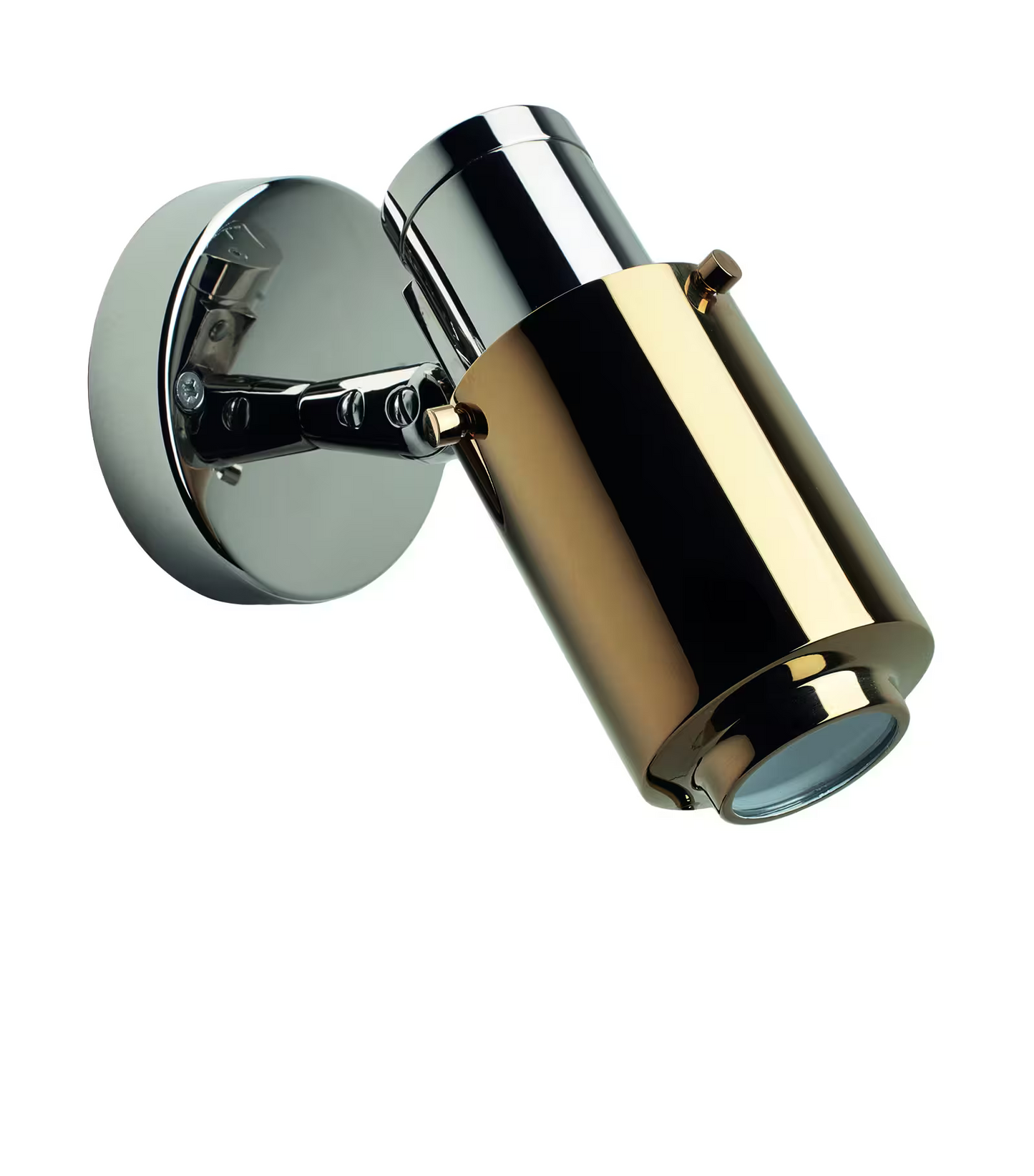 Biny Spot Polished Nickel Body LED Wall Light Without Switch