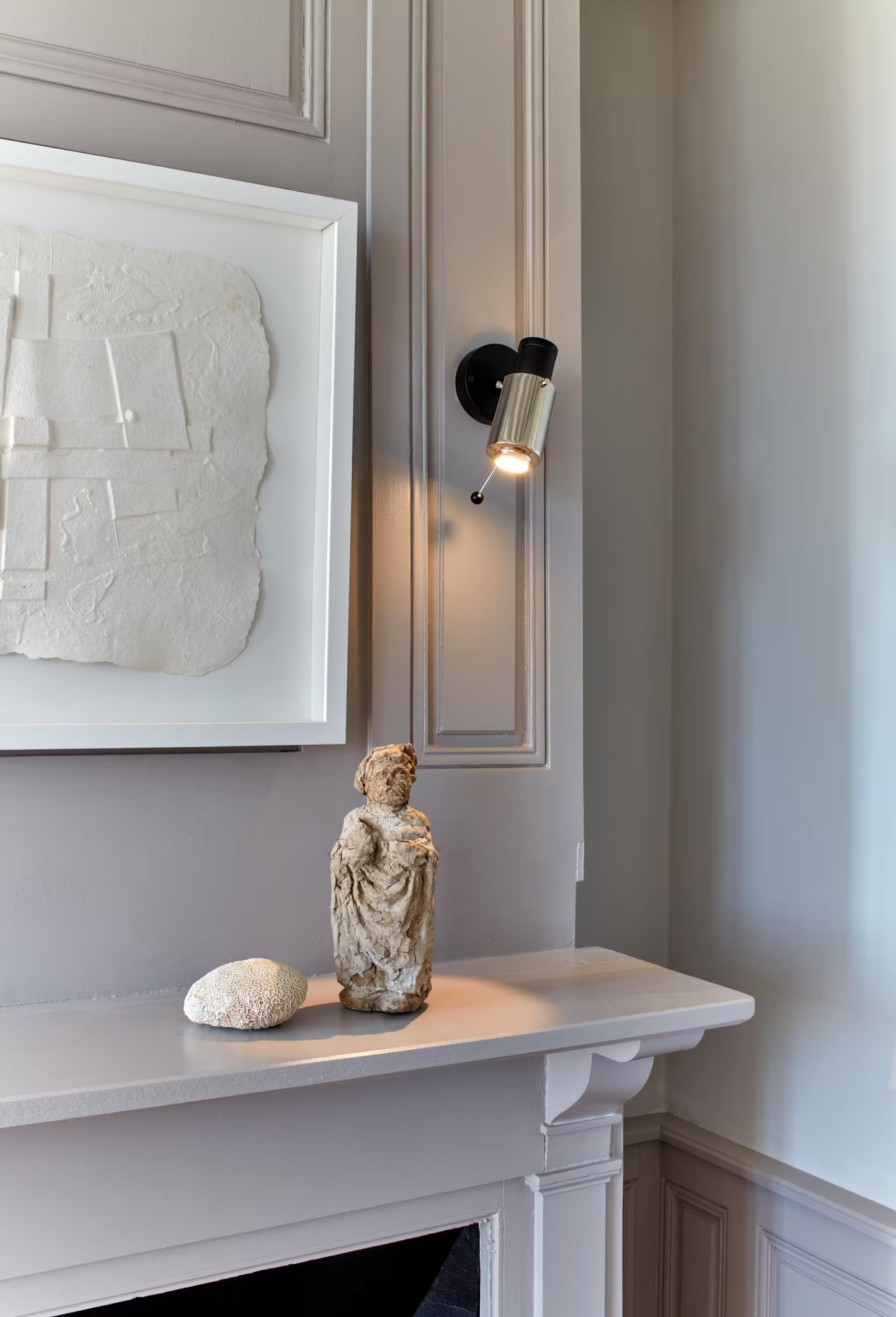 Biny Spot Polished Nickel Body LED Wall Light Without Switch