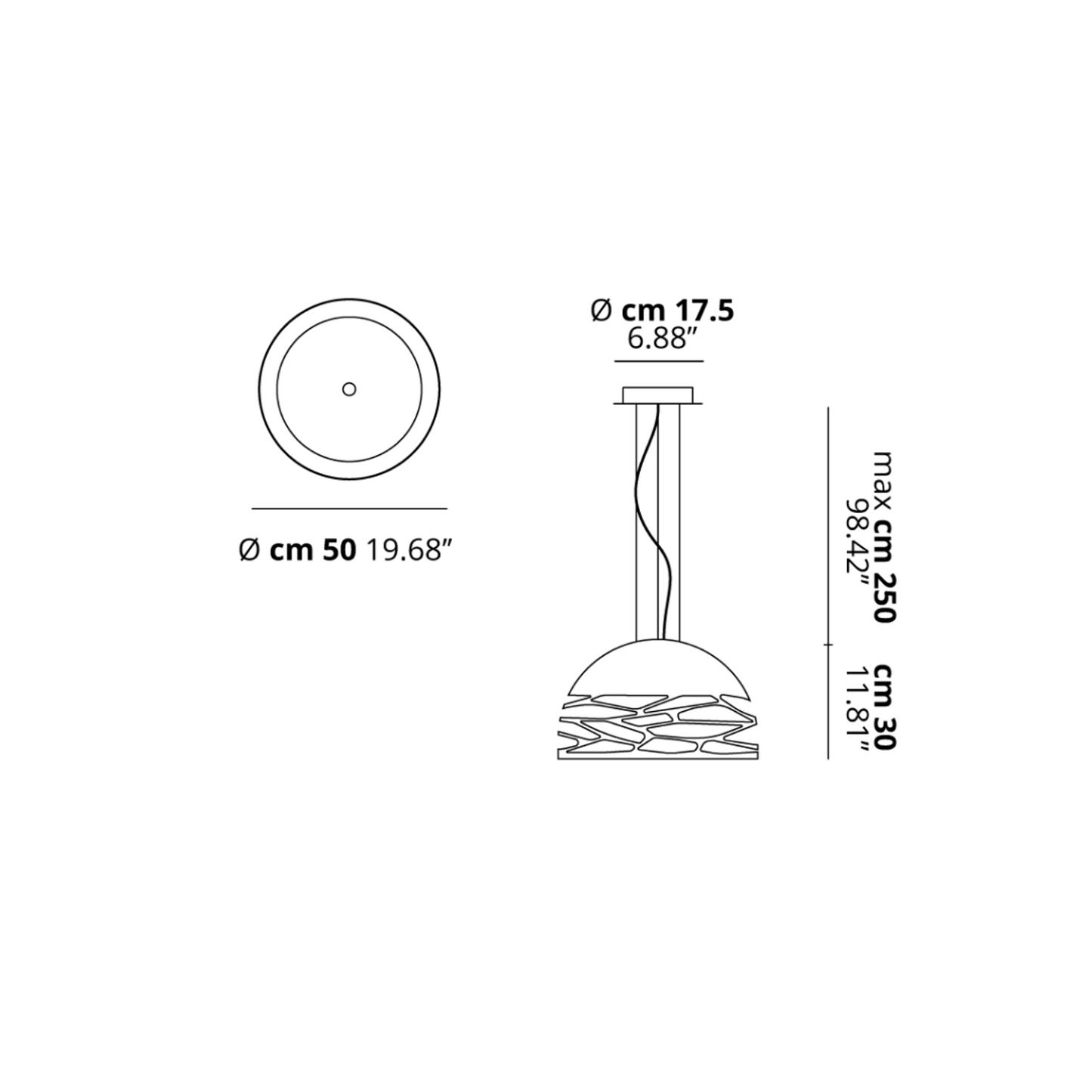 Kelly Dome 50 Small Pendant