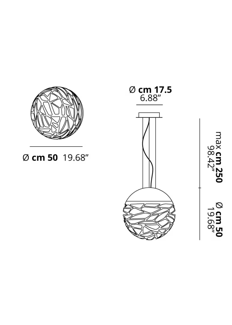 Kelly Sphere 50 Medium Pendant