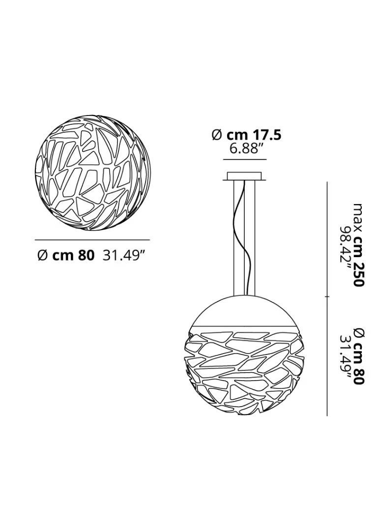 Kelly Sphere 80 Large Pendant