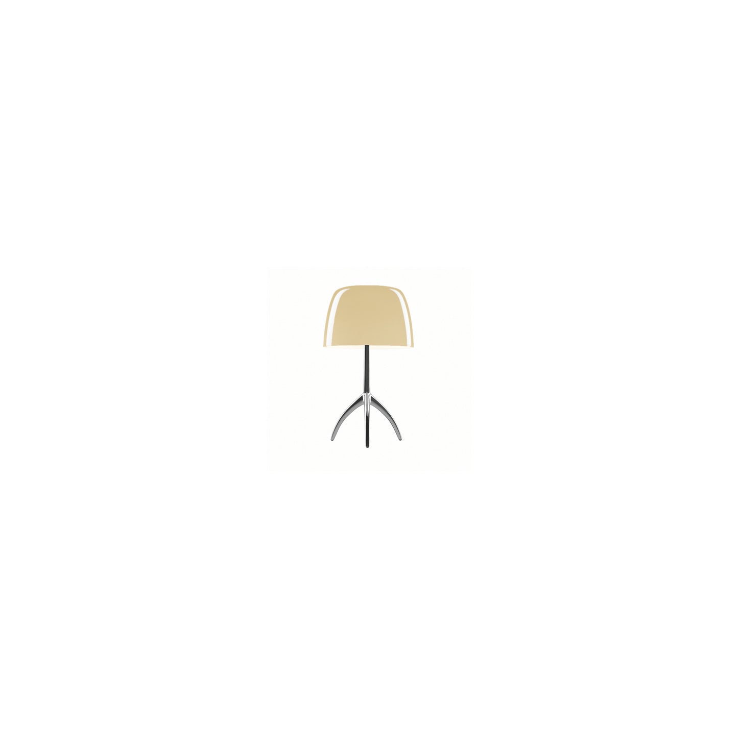Lumiere Grande On/Off Black Chrome Table Lamp with Black Glass Diffuser