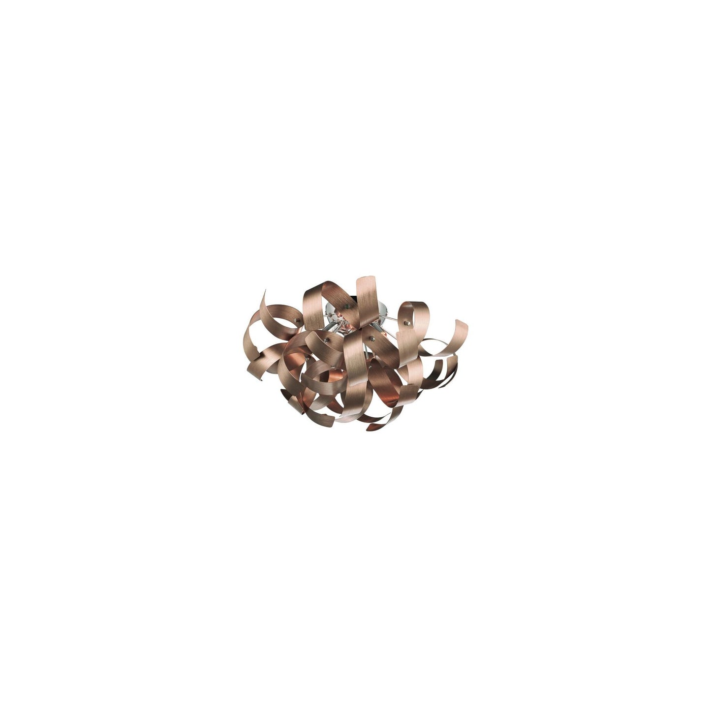 Rawley 4-Light Flush Mount with Twirling Ribbon