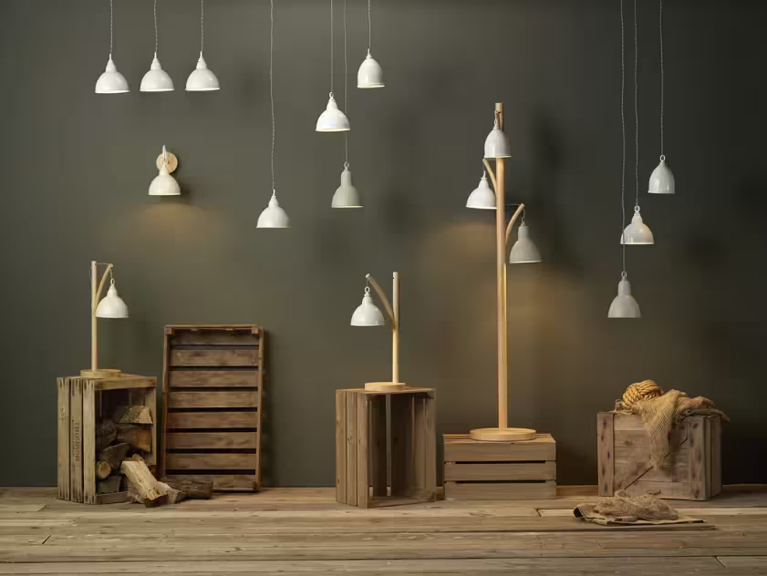 Blyton 3-Light Floor Lamp Complete