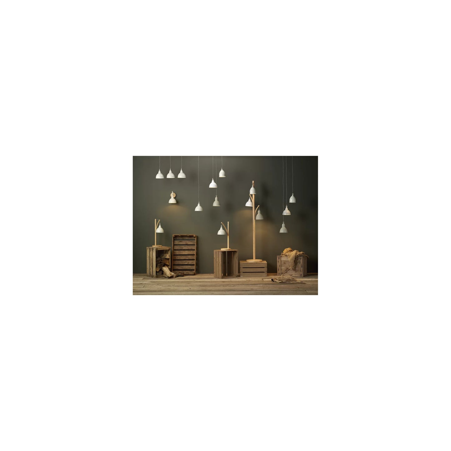 Blyton 3-Light Floor Lamp Complete
