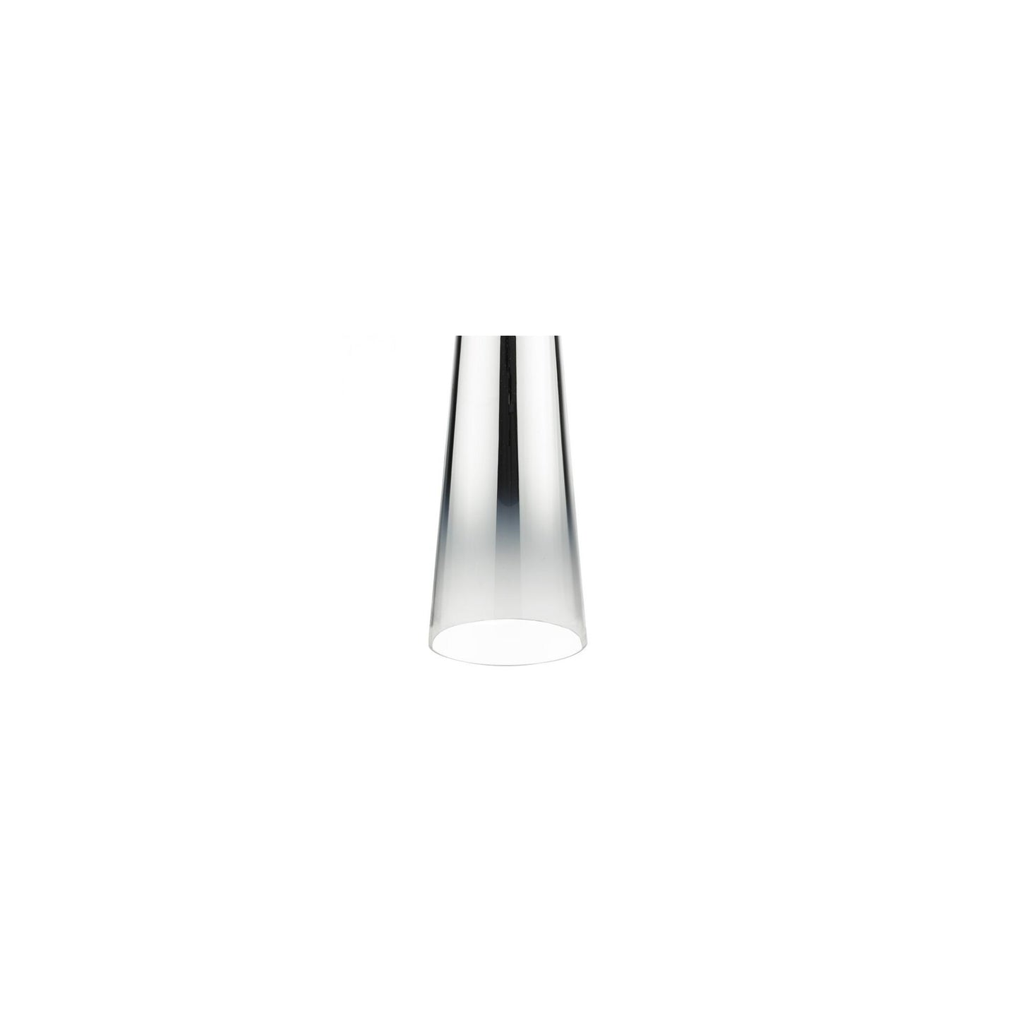 Smokey Chromed Glass Table Lamp