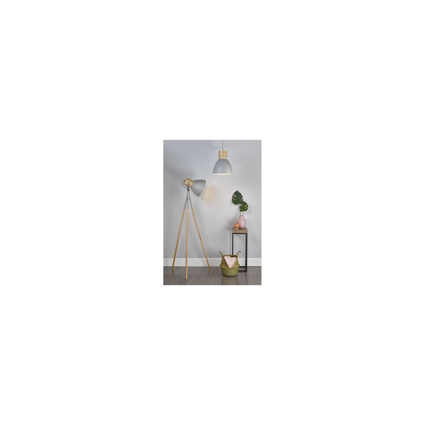 Adna 1-Light Pendant with Wood Detail