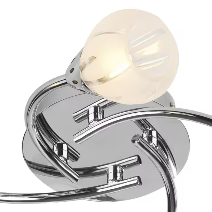 Villa 4-Light Etched Glass Flush Mount