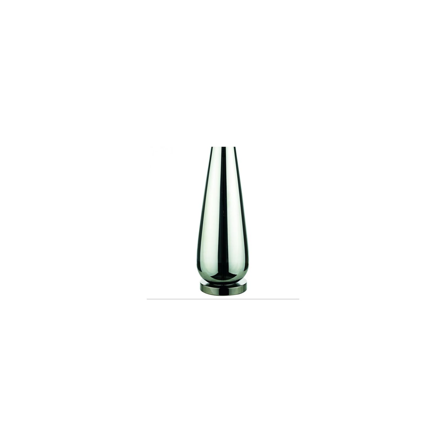 Pablo Table Lamp Black Chrome Base with Smoked Grey Shade