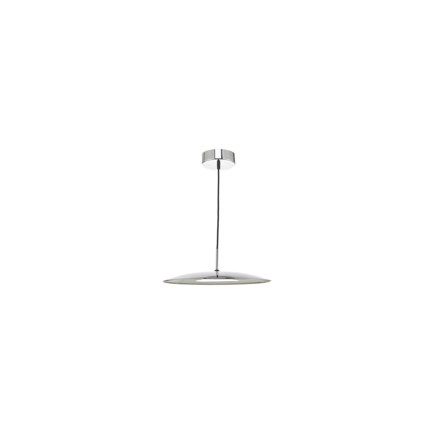 Enoch Single LED Pendant with Stainless Steel Detailing
