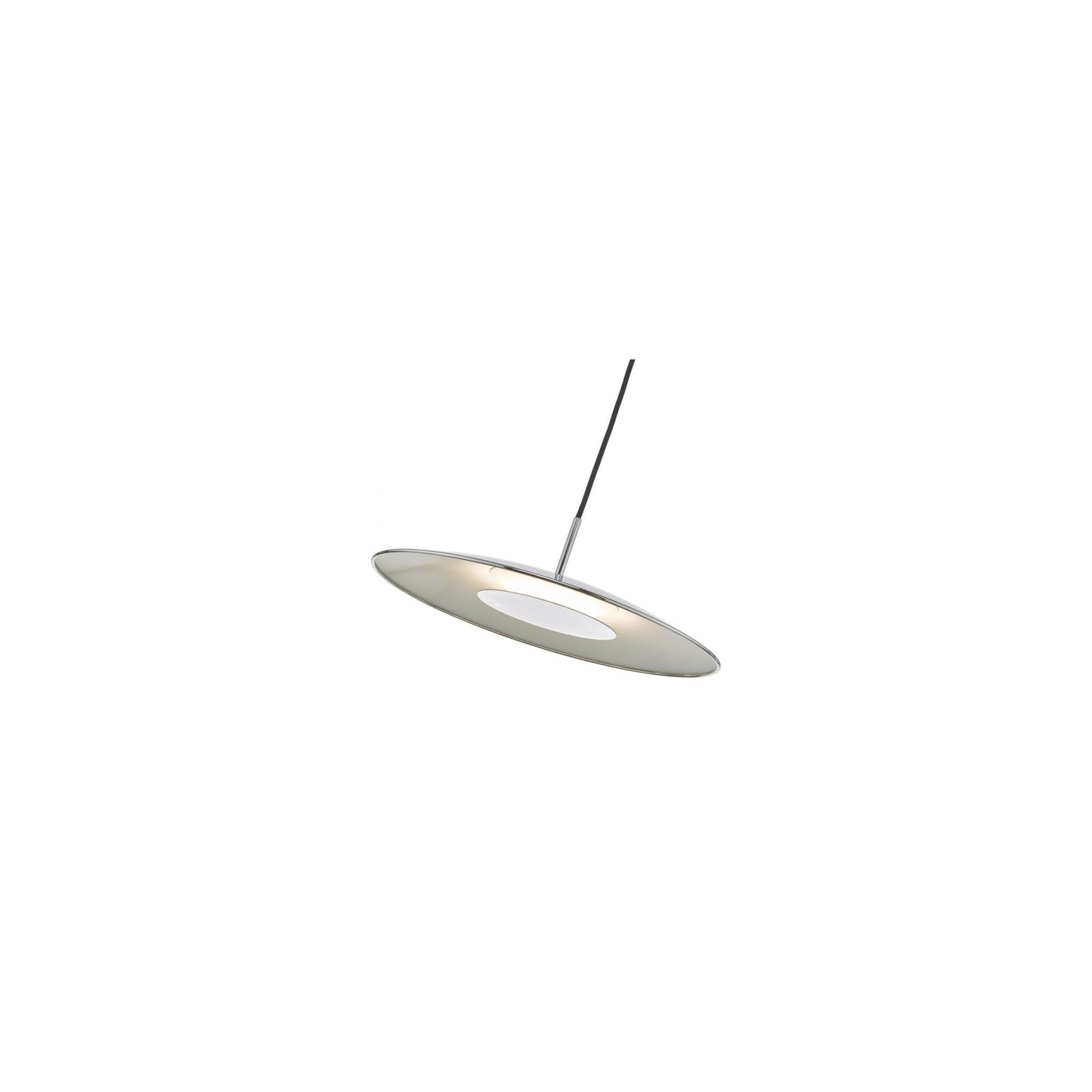 Enoch Single LED Pendant with Stainless Steel Detailing