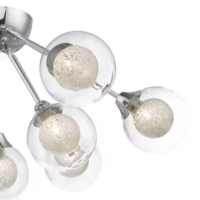 Zeke 9-Light Semi Flush